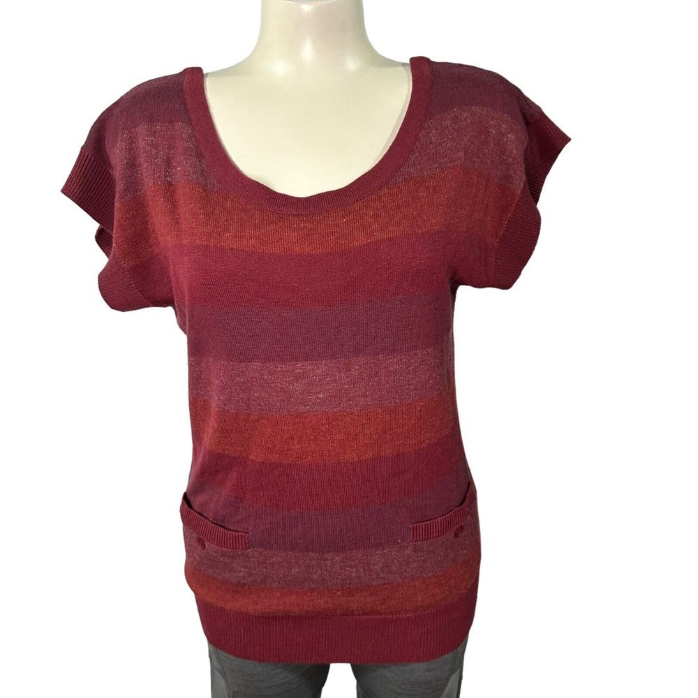DC Shoes Women's Sweatshirt Blouse - Short Sleeve - Size M‎ - Skater - NWOT Wool